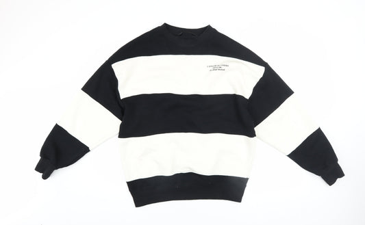 Mens UK Size XS Dunnes Black Pullover Sweatshirt
