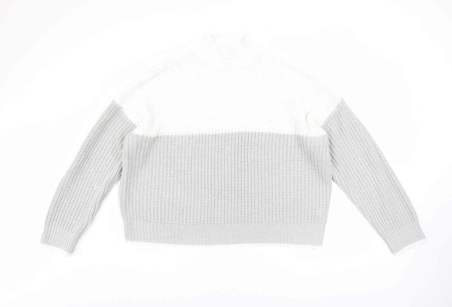 Womens UK Size L New Look Grey Pullover Jumper