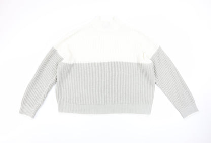 Womens UK Size L New Look Grey Pullover Jumper