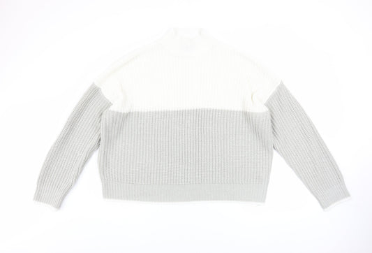 Womens UK Size L New Look Grey Pullover Jumper