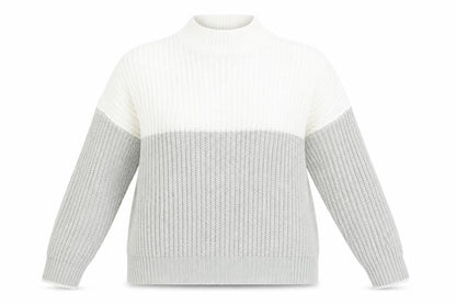 Womens UK Size L New Look Grey Pullover Jumper