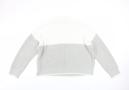 Womens UK Size L New Look Grey Pullover Jumper