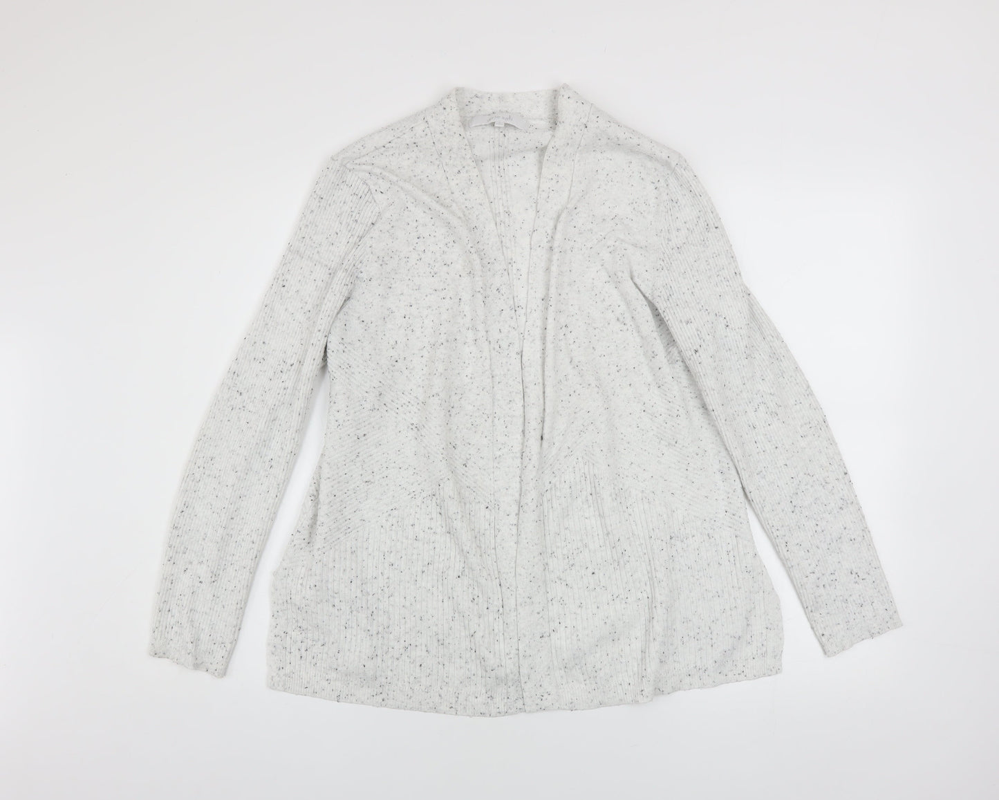 Womens UK Size L Verve Ami Grey Cardigan Jumper