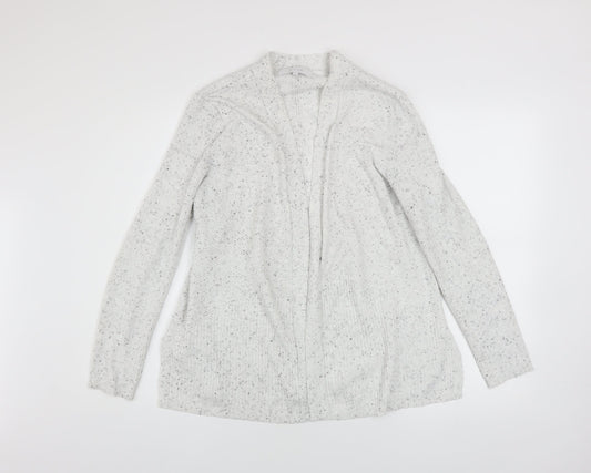 Womens UK Size L Verve Ami Grey Cardigan Jumper