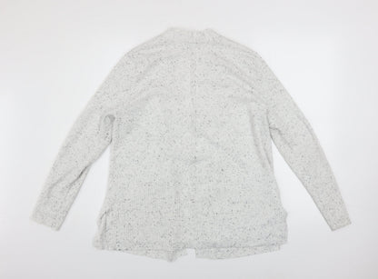 Womens UK Size L Verve Ami Grey Cardigan Jumper