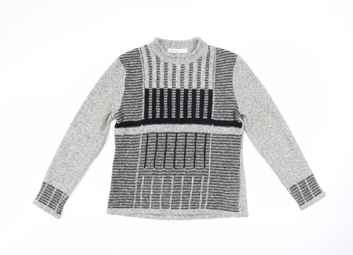 Womens UK Size L Skovhuus Grey Pullover Jumper