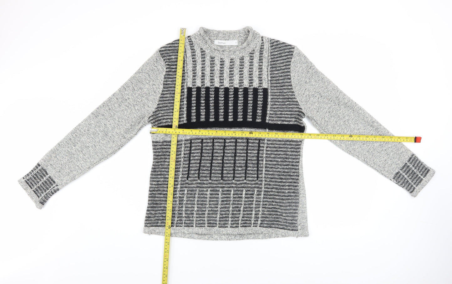 Womens UK Size L Skovhuus Grey Pullover Jumper