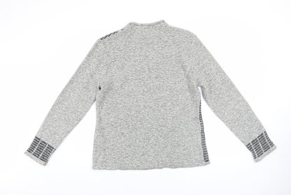 Womens UK Size L Skovhuus Grey Pullover Jumper