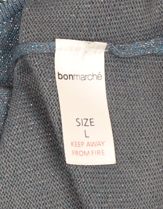 Womens UK Size L Bonmarché Blue Basic Tank