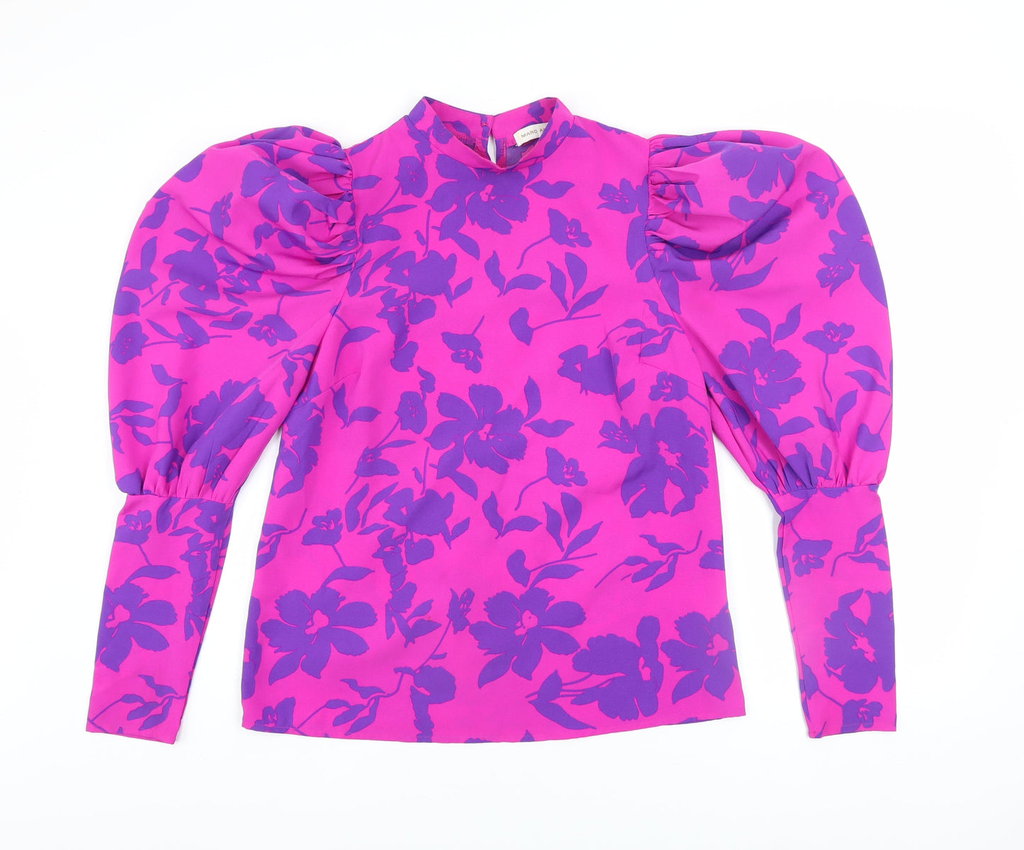 Womens UK Size 8 Marc Angelo Pink Tunic Blouse