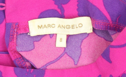 Womens UK Size 8 Marc Angelo Pink Tunic Blouse