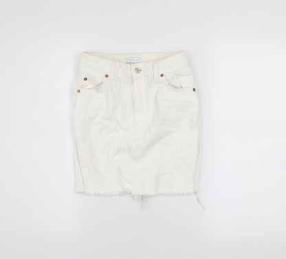 Womens UK Size 6 Topshop Straight & Pencil Denim Skirt