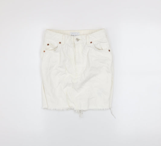 Womens UK Size 6 Topshop Straight & Pencil Denim Skirt