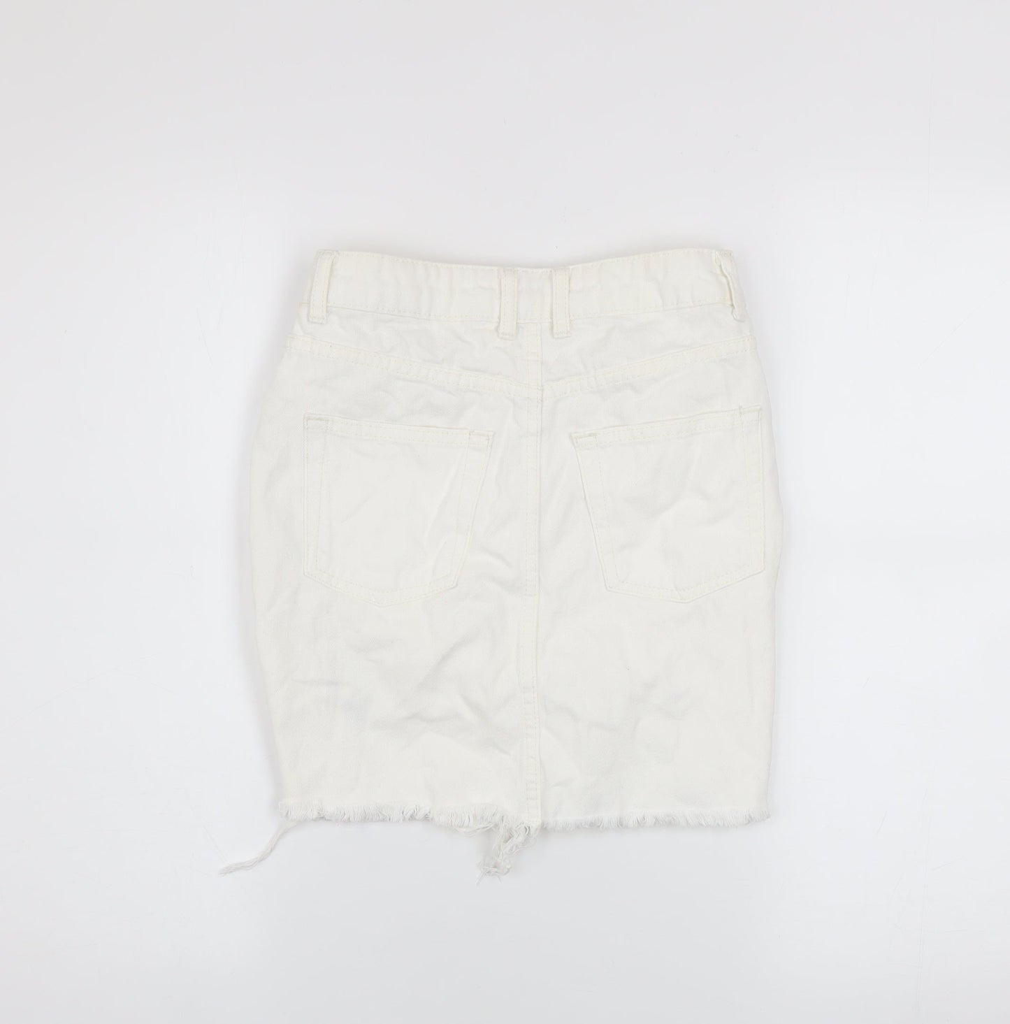 Womens UK Size 6 Topshop Straight & Pencil Denim Skirt