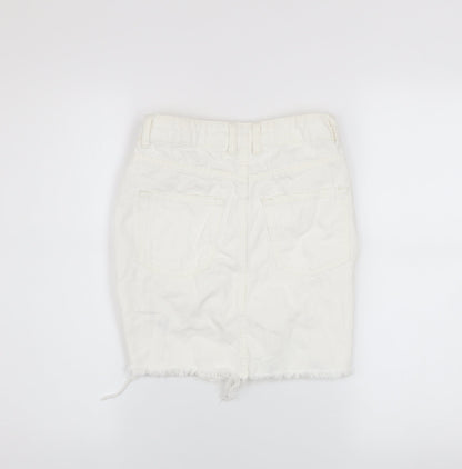 Womens UK Size 6 Topshop Straight & Pencil Denim Skirt