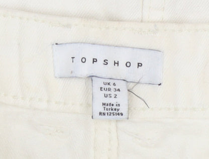Womens UK Size 6 Topshop Straight & Pencil Denim Skirt