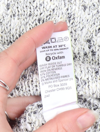 Womens UK Size 18 Marks and Spencer Grey Pullover Jumper