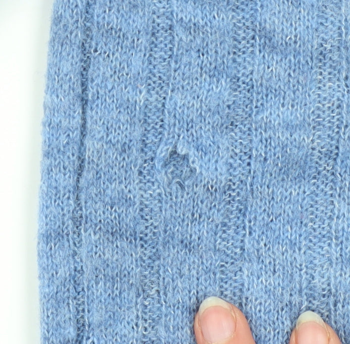 Womens UK Size 8 MNG Blue Cardigan Jumper