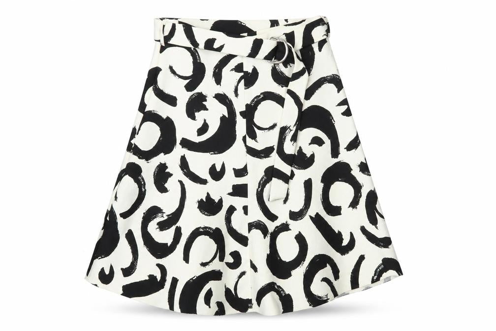 Womens UK Size S Zara A-Line Twill Skirt