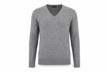 Mens UK Size L Tommy Hilfiger Grey Pullover Jumper