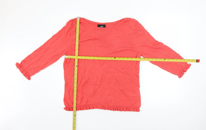 Womens UK Size 16 Wallis Pink Pullover Jumper