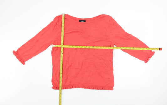 Womens UK Size 16 Wallis Pink Pullover Jumper