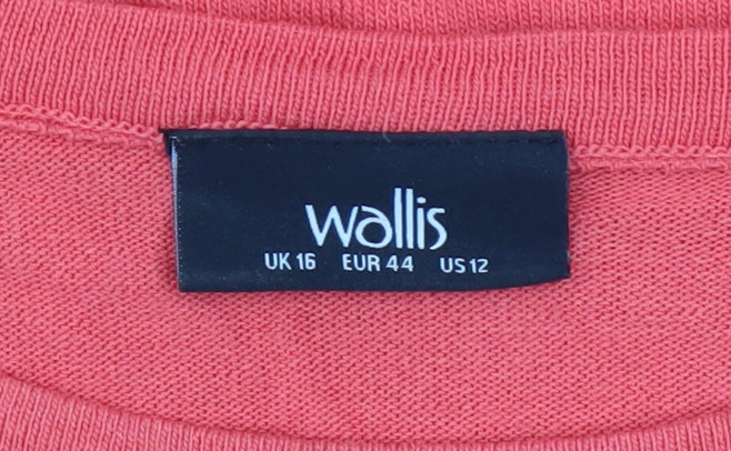 Womens UK Size 16 Wallis Pink Pullover Jumper