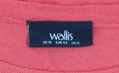 Womens UK Size 16 Wallis Pink Pullover Jumper