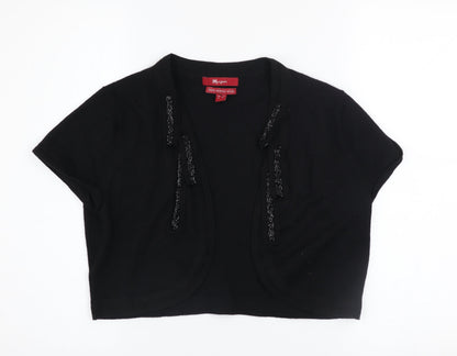 Womens UK Size 16 Monsoon Black Shrug Jumper