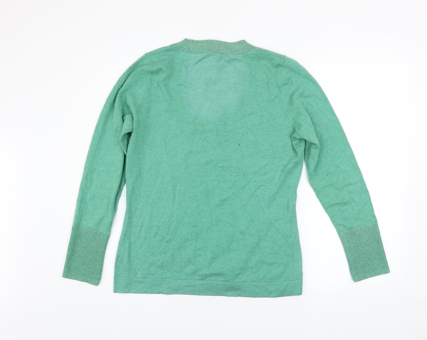 Womens UK Size L Linea Weekend Green Henley Jumper