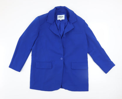 Womens UK Size 12 Only Blue Basic Jacket