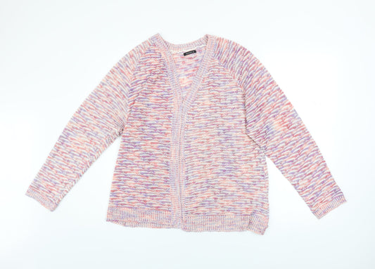 Roman Women’s Multicoloured Knit V-Neck Cardigan Size 16