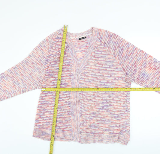 Roman Women’s Multicoloured Knit V-Neck Cardigan Size 16