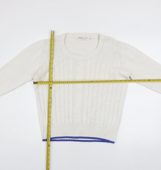 Womens UK Size M EWM Ivory Pullover Jumper