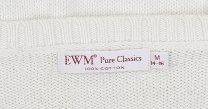 Womens UK Size M EWM Ivory Pullover Jumper