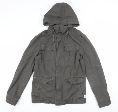 Mens UK Size S Jeanswest Grey Military Jacket