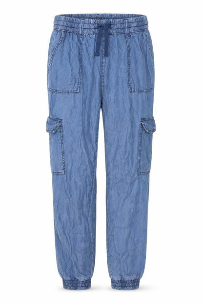 Womens UK Size S Dunnes Stores Relaxed Fit Cargo Blue Trousers