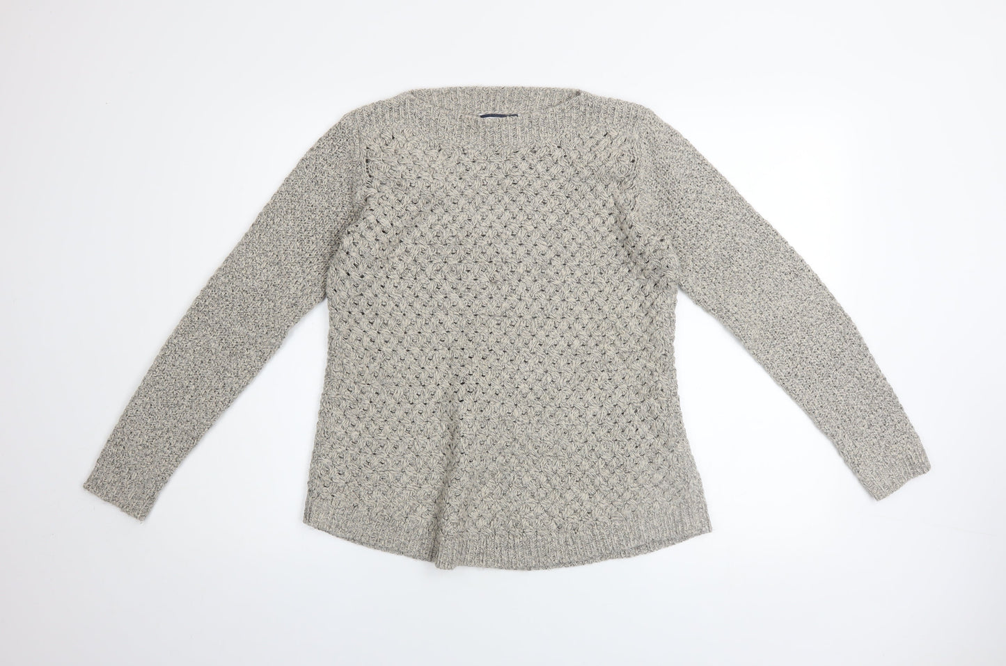 Womens UK Size 10 DASH Grey Pullover Jumper