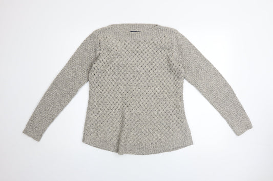 Womens UK Size 10 DASH Grey Pullover Jumper