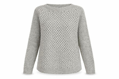 Womens UK Size 10 DASH Grey Pullover Jumper