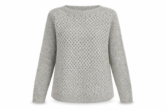 Womens UK Size 10 DASH Grey Pullover Jumper