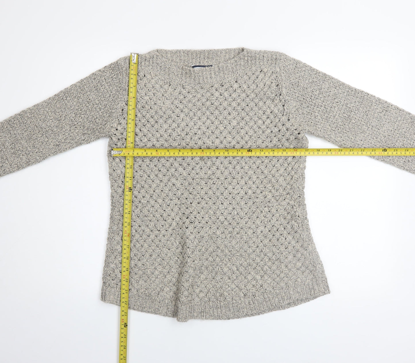 Womens UK Size 10 DASH Grey Pullover Jumper