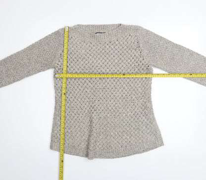 Womens UK Size 10 DASH Grey Pullover Jumper