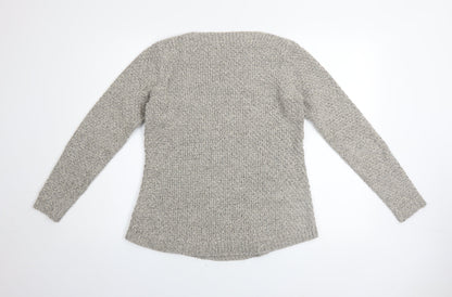 Womens UK Size 10 DASH Grey Pullover Jumper