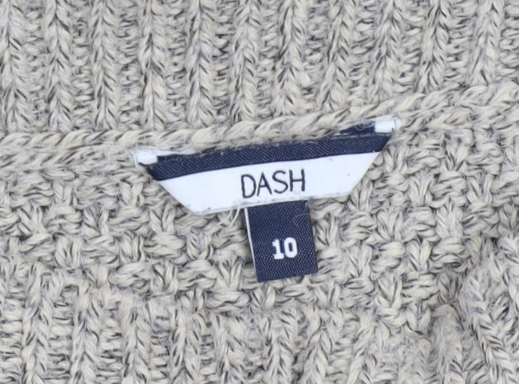Womens UK Size 10 DASH Grey Pullover Jumper