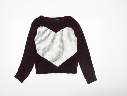 Womens UK Size 8 Dorothy Perkins Brown Pullover Jumper