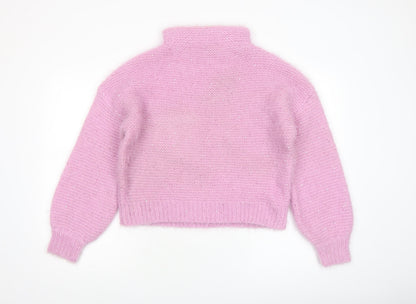 Womens UK Size S Boohoo Pink Pullover Jumper