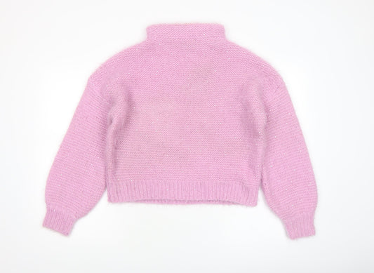 Womens UK Size S Boohoo Pink Pullover Jumper