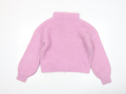 Womens UK Size S Boohoo Pink Pullover Jumper