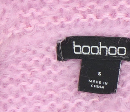 Womens UK Size S Boohoo Pink Pullover Jumper